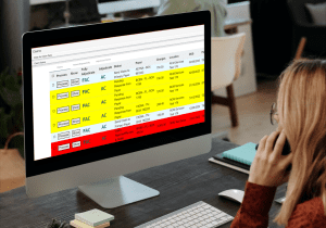 Girl Working on a Computer