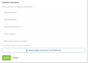 Form to Update Insurance